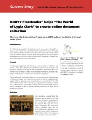 Preview of the O Mundo de Lygia Clark Case Study