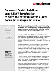 Preview of the Document Centric Solutions Case Study