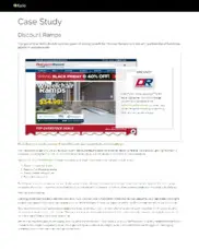 Preview of the Discount Ramps Case Study