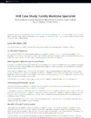 Preview of the Lynn McCallum, MD Case Study