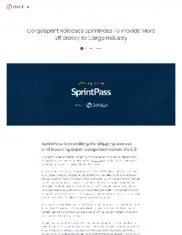 Preview of the CargoSprint Case Study