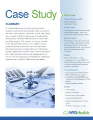 Preview of the Florida Internal Medicine Case Study