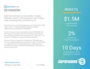 Preview of the DEFENDERS Case Study