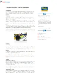 Preview of the O’Brien Autoglass Case Study