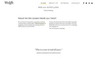 Preview of the WW100 Scotland Case Study