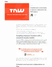 Preview of the TNW Case Study