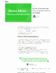Preview of the Muxu.Muxu Case Study
