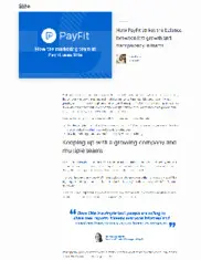 Preview of the PayFit Case Study
