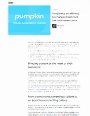Preview of the Pumpkin Case Study