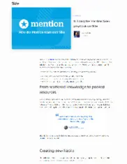 Preview of the Mention Case Study