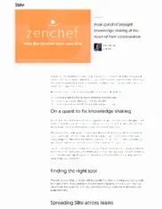 Preview of the Zenchef Case Study