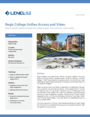 Preview of the Regis College Case Study
