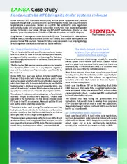 Preview of the Honda Case Study