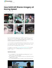 Preview of the NASCAR Case Study