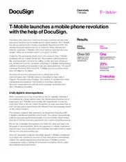 Preview of the T-Mobile Case Study