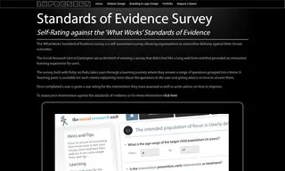 Preview of the Standards of Evidence Survey Case Study
