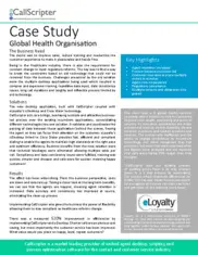 Preview of the Global Health Services Company Case Study