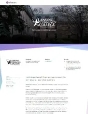 Preview of the Lansing Community College Case Study