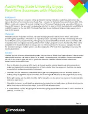 Preview of the Austin Peay State University Case Study