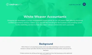 Preview of the White Weaver Case Study