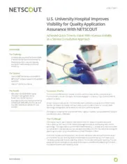 Preview of the University-Affiliated U.S. Hospital Case Study