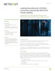 Preview of the Comprehensive Products and Services Manufacturer Case Study