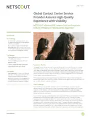 Preview of the Global Contact Center Services Provider Case Study