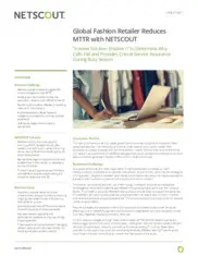 Preview of the Global Fashion Retailer Case Study
