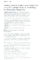Preview of the Collaborative Cash Delivery Case Study