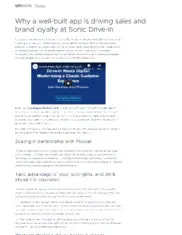 Preview of the Sonic Drive-In Case Study