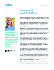 Preview of the BEK Solutions Case Study