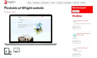 Preview of the Parkside at Wright website Case Study