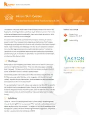 Preview of the Akron Skin Center Case Study