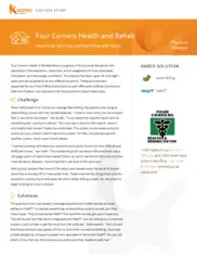Preview of the Four Corners Health & Rehabilitation Case Study