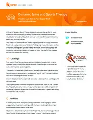 Preview of the Dynamic Spine and Sports Therapy Case Study