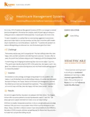 Preview of the Healthcare Management Systems Case Study