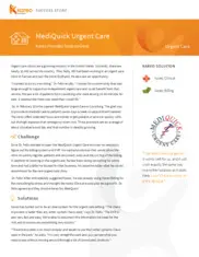 Preview of the MediQuick Urgent Care Case Study