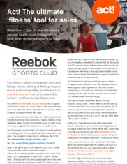 Preview of the Reebok Sports Club Case Study