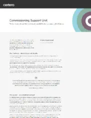 Preview of the Commissioning Support Unit Case Study