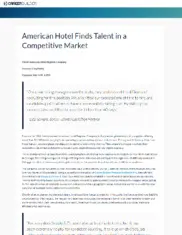 Preview of the American Hotel Register Company Case Study