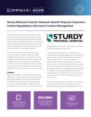 Preview of the Sturdy Memorial Hospital Case Study