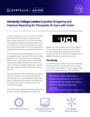 Preview of the University of College London Case Study