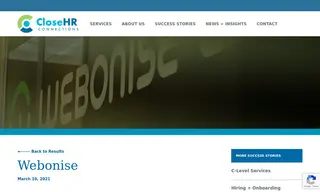 Preview of the Webonise Case Study