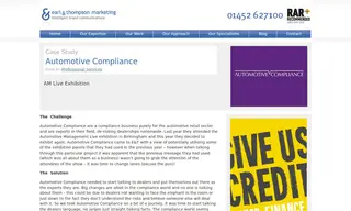 Preview of the Automotive Compliance Case Study
