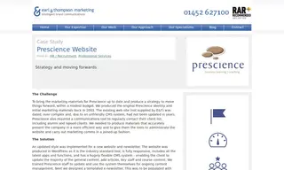 Preview of the Prescience Case Study