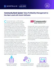 Preview of the Community Bank System Case Study