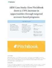 Preview of the PitchBook Case Study