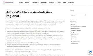 Preview of the Hilton Worldwide Case Study