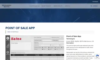 Preview of the point-of-sale Case Study