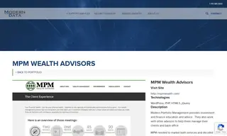 Preview of the MPM Wealth Advisors Case Study